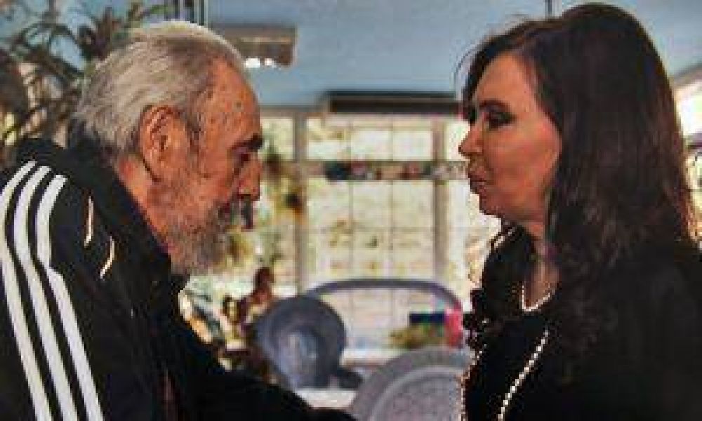 Revelan im�genes del encuentro de Cristina con Fidel