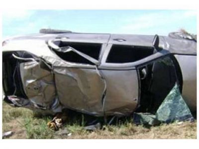 Un joven de 23 a�os muri� tras un vuelco en la ruta 130