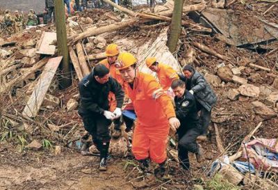 Un tr�gico alud que dej� 46 muertos conmocion� a China