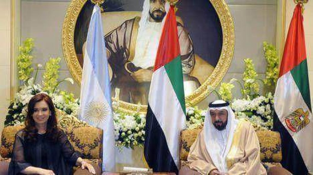 Cristina se reuni con el presidente de los Emiratos rabes