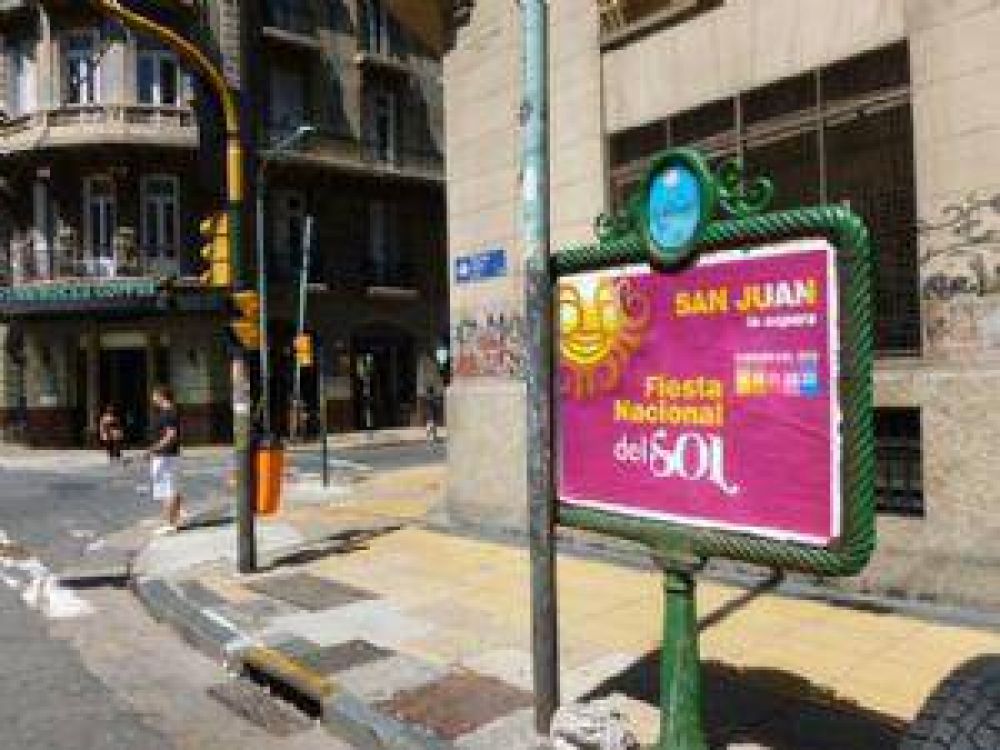 En Capital Federal, San Juan se promociona con impactantes afiches