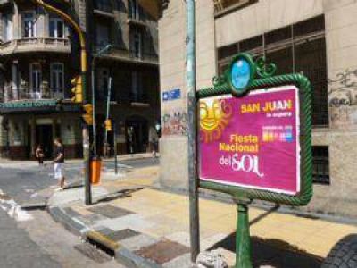 En Capital Federal, San Juan se promociona con impactantes afiches