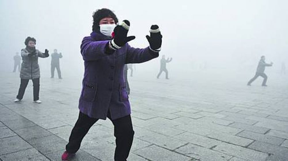 Beijing proh�be salir a sus ni�os por una densa nube t�xica