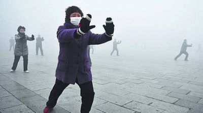 Beijing proh�be salir a sus ni�os por una densa nube t�xica
