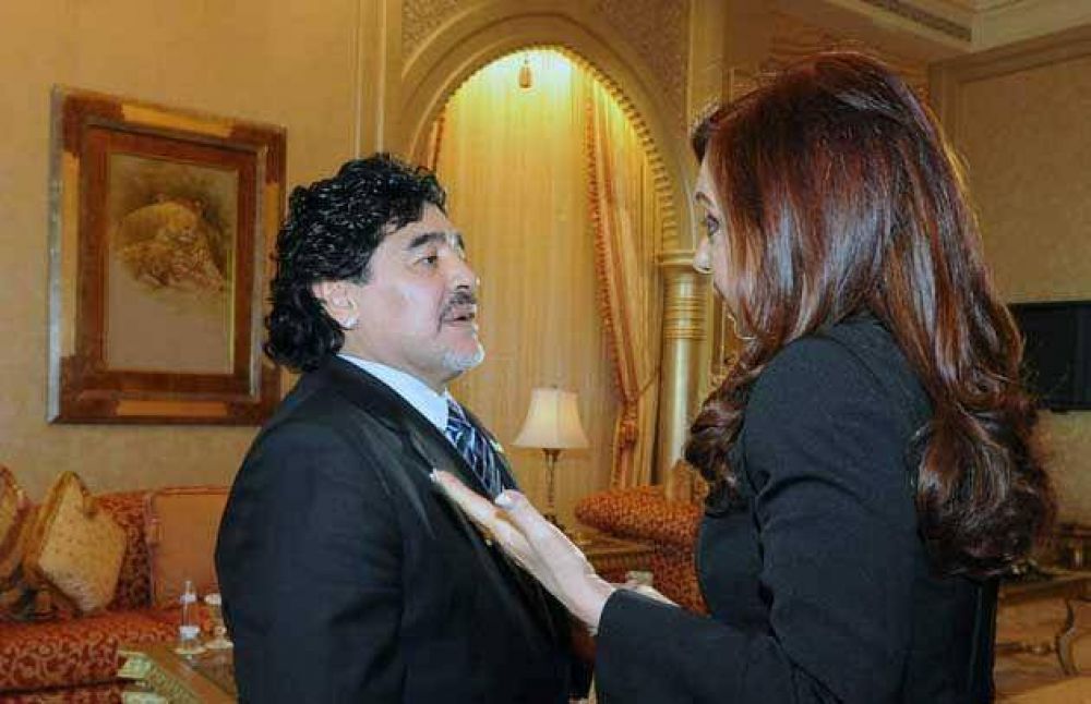 Maradona se reuni con Cristina y pidi estar orgullosos del pas y del Gobierno