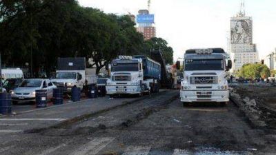 Demoras en Retiro y en la avenida 9 de Julio por obras