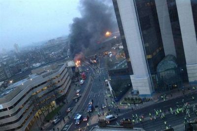 Se estrell� un helic�ptero en el centro de Londres: dos muertos