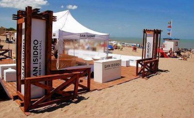 El stand promocional de San Isidro en la costa viaja a Pinamar
