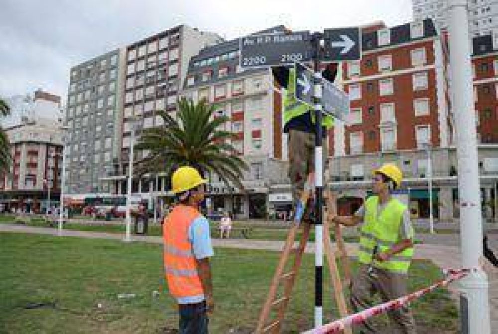 Comenz� a instalarse la nueva se�al�tica
