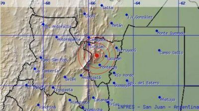Un temblor sacudi� a Tucum�n en los primeros minutos del d�a