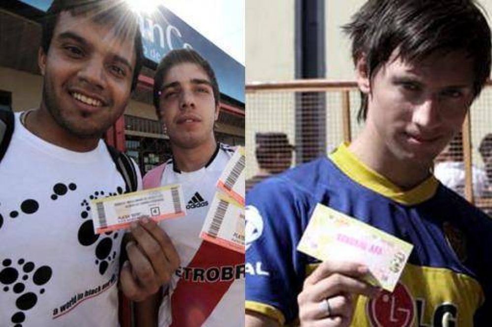 Largas colas para sacar entradas para el Boca-River del pr�ximo s�bado