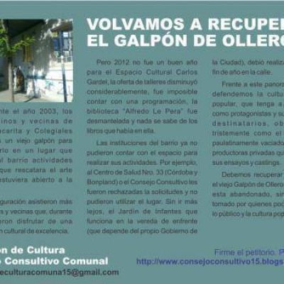  En defensa del Espacio Cultural Carlos Gardel