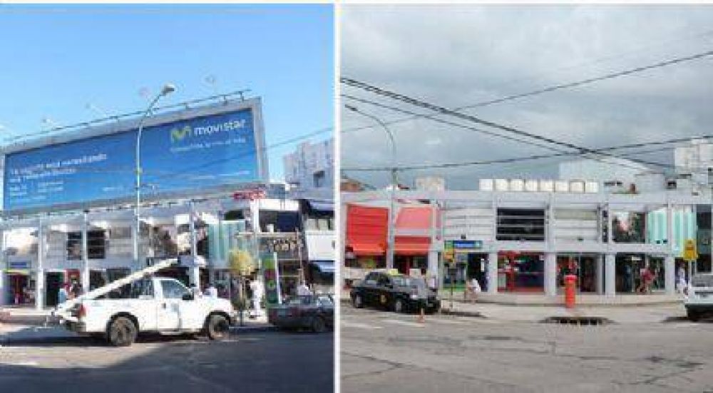 C�digo de Publicidad: se retiraron dos grandes carteles publicitarios