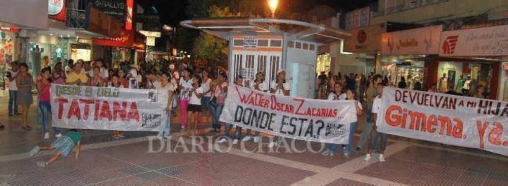 Marcharon pidiendo la aparici�n de Walter Zacar�as, que devuelvan a Gimena y que se haga justicia por Tatiana