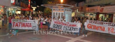 Marcharon pidiendo la aparici�n de Walter Zacar�as, que devuelvan a Gimena y que se haga justicia por Tatiana