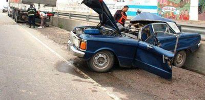 Herido tras violenta colisi�n en la ruta 9