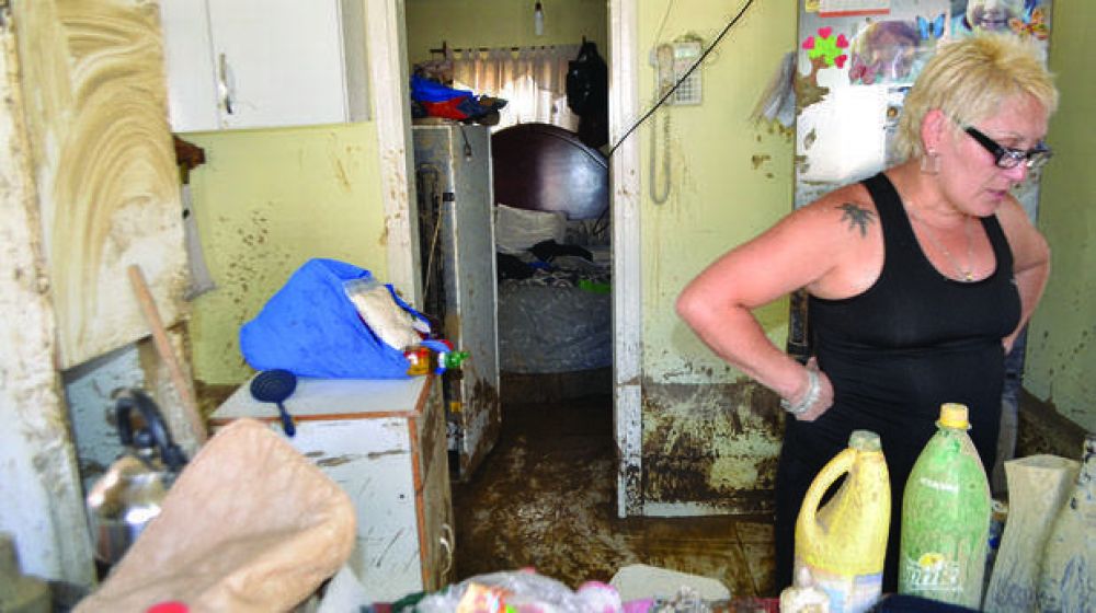 Provincia subsidia materiales para reparar las viviendas afectadas por el temporal