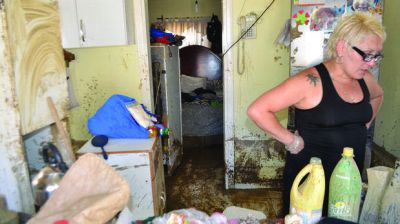 Provincia subsidia materiales para reparar las viviendas afectadas por el temporal