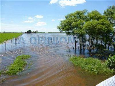 El 40% de los campos de Fraga y Bauer y Sigel contin�a bajo agua