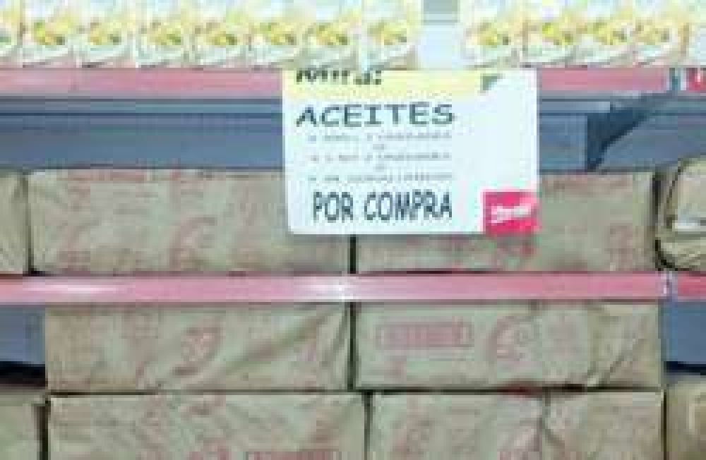 Algunos supermercados ya no tienen aceites en sus g�ndolas
