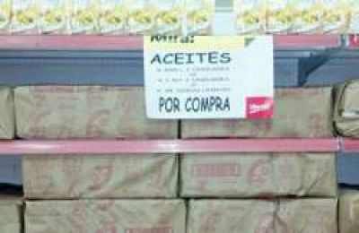 Algunos supermercados ya no tienen aceites en sus g�ndolas