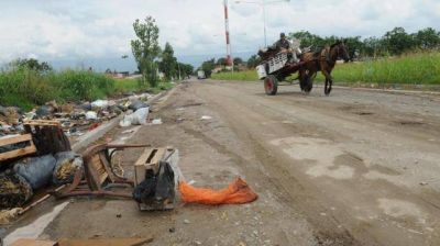 En pocas horas, la basura reapareci� en Campo Norte