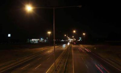 Panamericana: la mitad de las luces no se encienden de noche