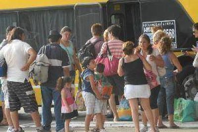 Intenso movimiento en la Terminal de �mnibus