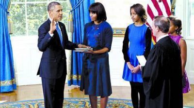 Obama jur� su segundo mandato y hoy ser� la fiesta en las calles