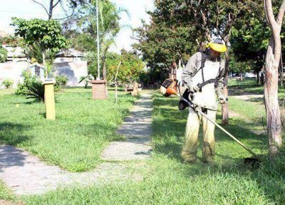 Intensifican tareas de acondicionamiento en los espacios verdes de la ciudad
