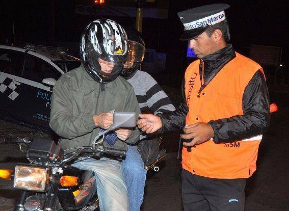 Operativos de tr�nsito en San Mart�n