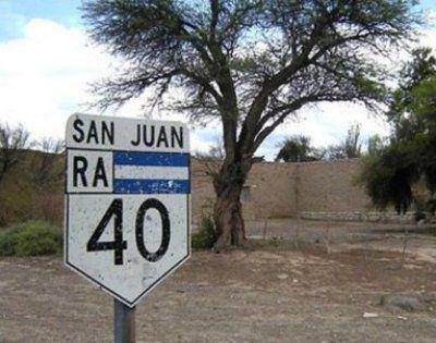 La Ruta Nacional 40 hacia el norte de San Juan se encuentra intransitable 