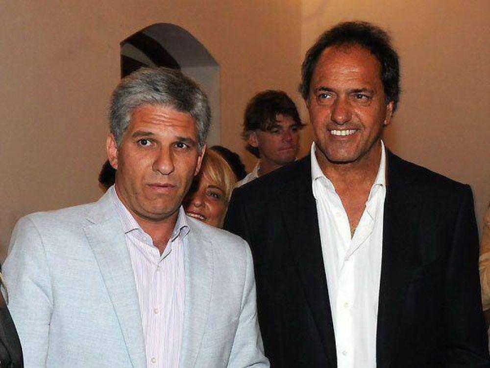 Scioli pas� por San Luis y mim� al Adolfo