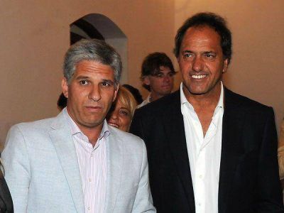 Scioli pas� por San Luis y mim� al Adolfo