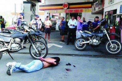 Villa Carlos Paz: Playero de una estaci�n de servicio logr� atrapar a un delincuente