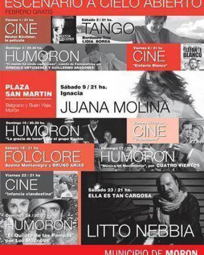 Espect�culos gratuitos en la plaza central de Mor�n