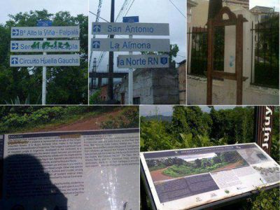 Vandalismo en carteler�a sobre turismo