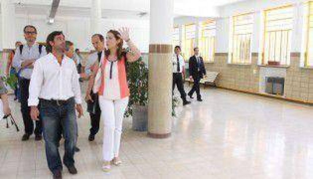Vidal supervis� las obras en el Borda