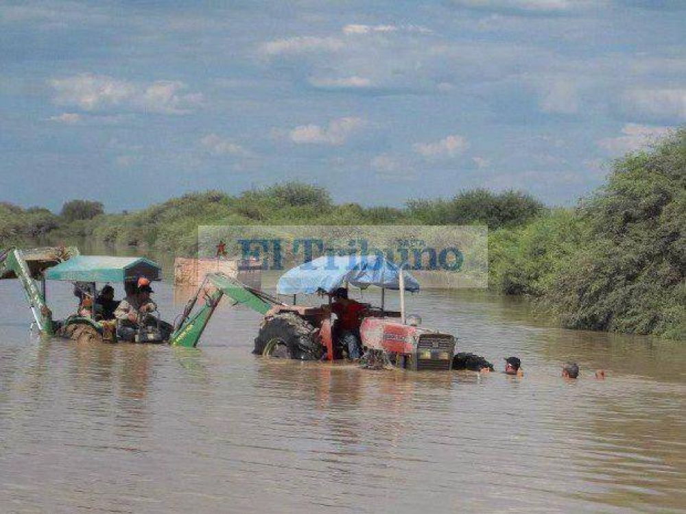 AISLADOS por la crecida del Pilcomayo