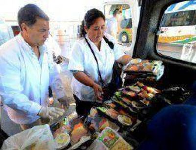 Decomisaron m�s de un centenar de viandas