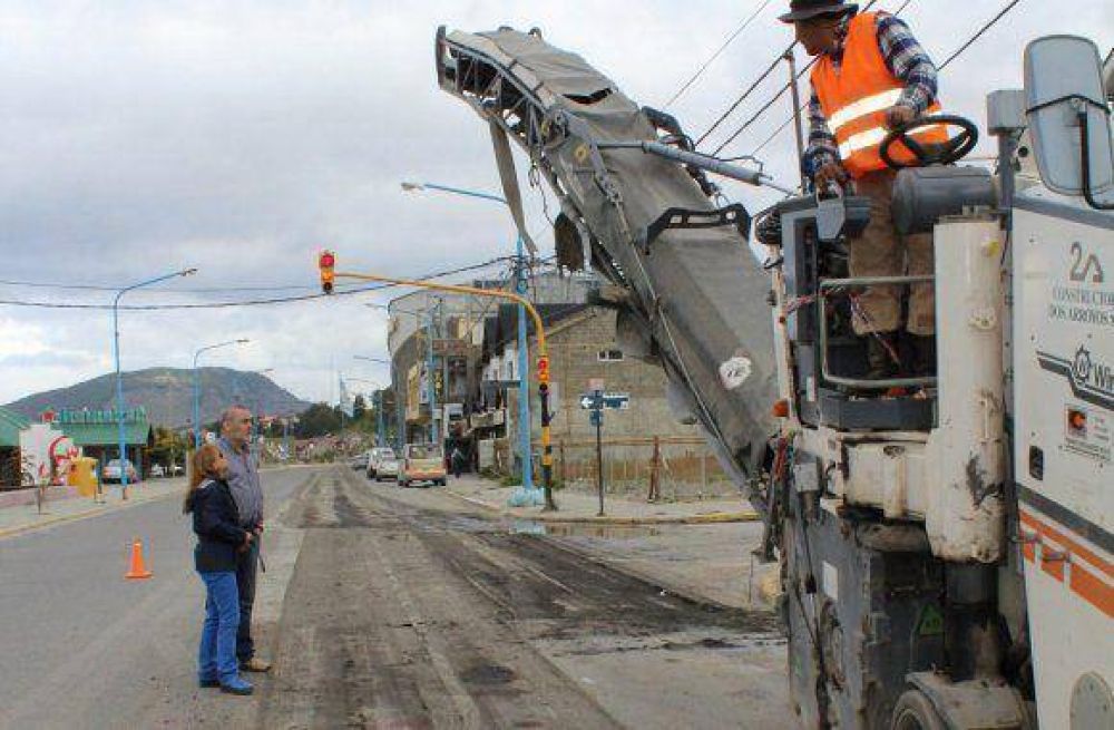 Trabajos en las calles: avanza el fresado