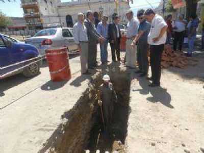 Autoridades recorrieron la obra del casco c�ntrico