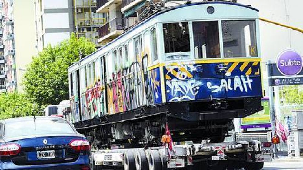 Subte A: mudan los viejos vagones