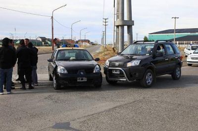 Accidente de tr�nsito en las calles Gotti y Riquez