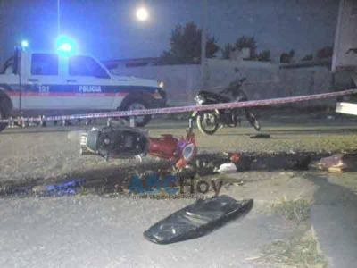 Un herido grave al chocar dos motos