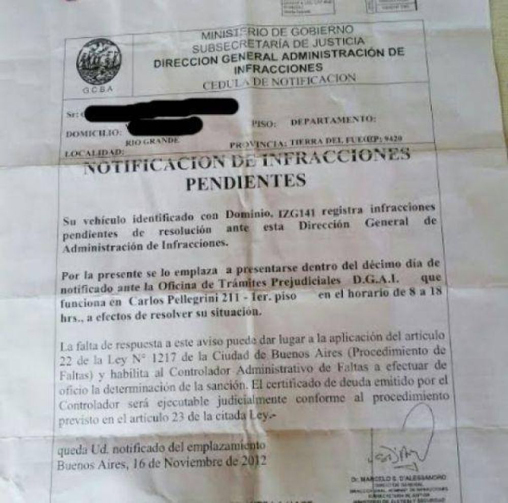 Sciutto acus� a Macri por las �infracciones truchas� D