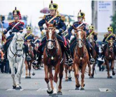 Visita de los Granaderos a caballo  
