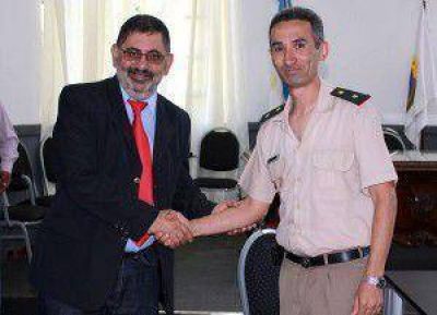 Visita Protocolar del nuevo titular de Gendarmer�a en Jujuy al Intendente Ra�l Jorge