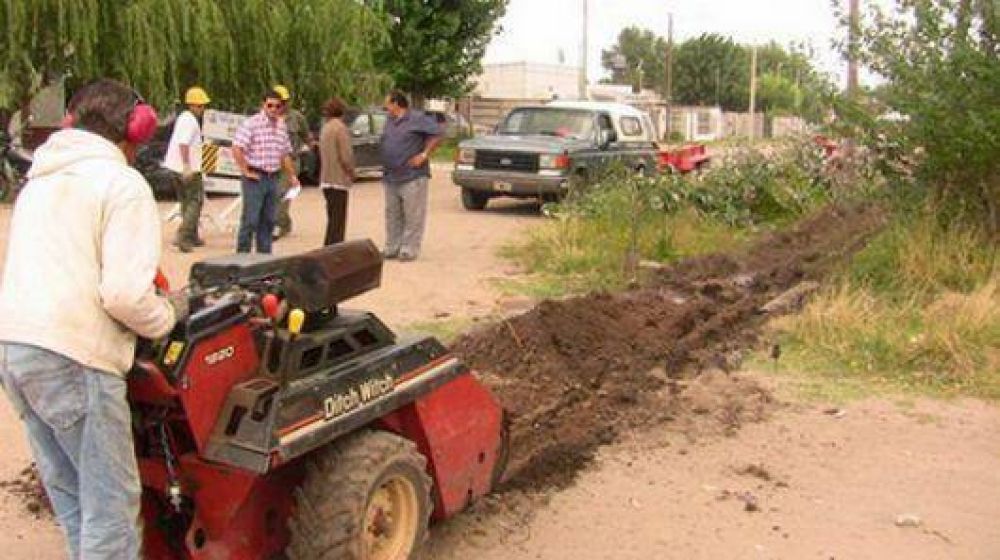 Avanzan obras de gas natural en Alvear