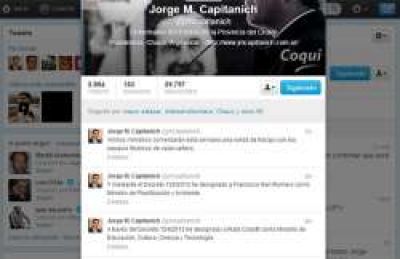 Gesti�n 2.0: Capitanich comunic� cambios por Twitter	